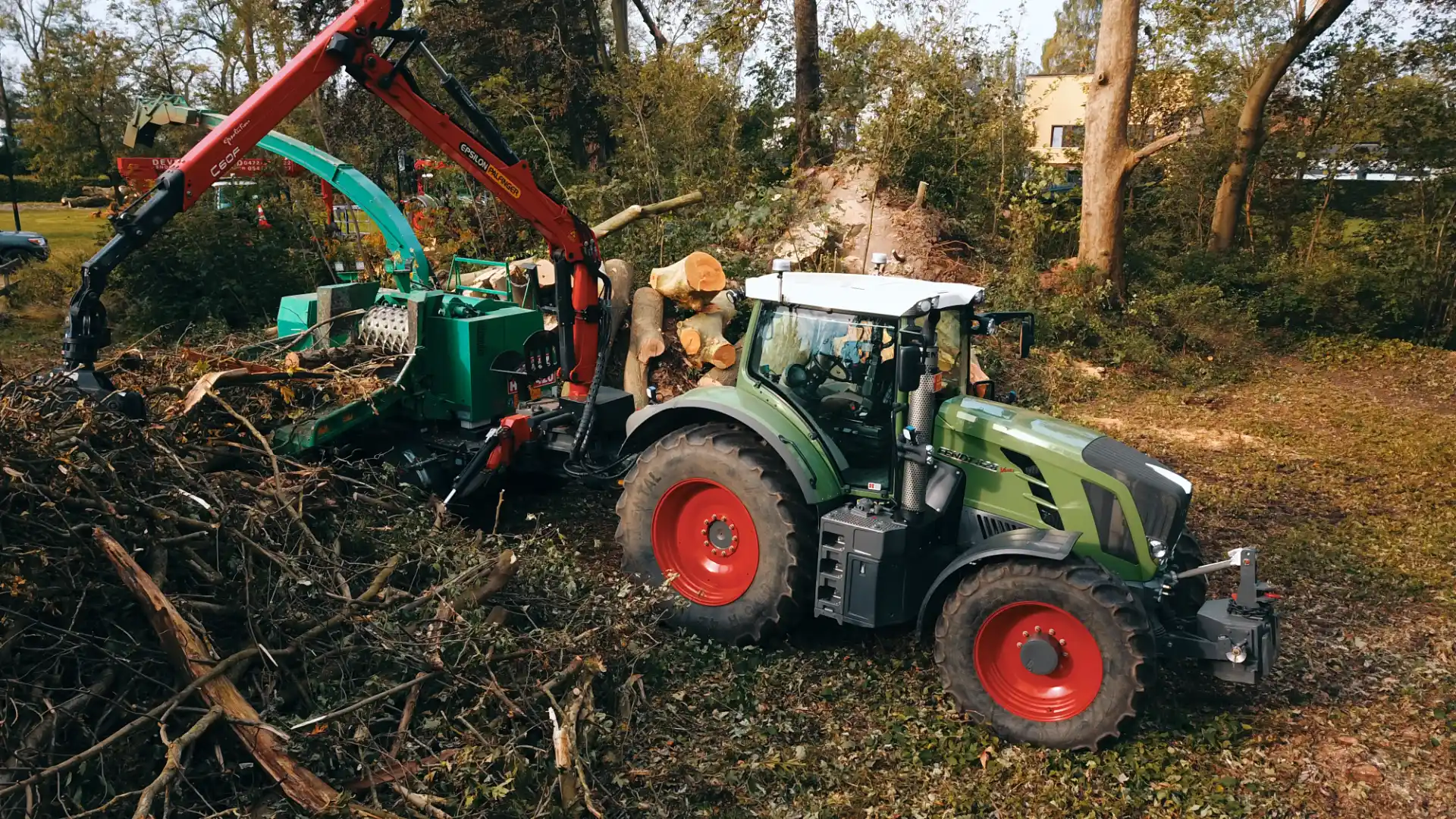 Versnipperen van takken en bomen